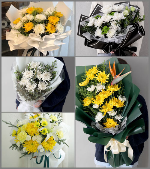 山东青岛平度市旧店镇东葛家村白事花束代送